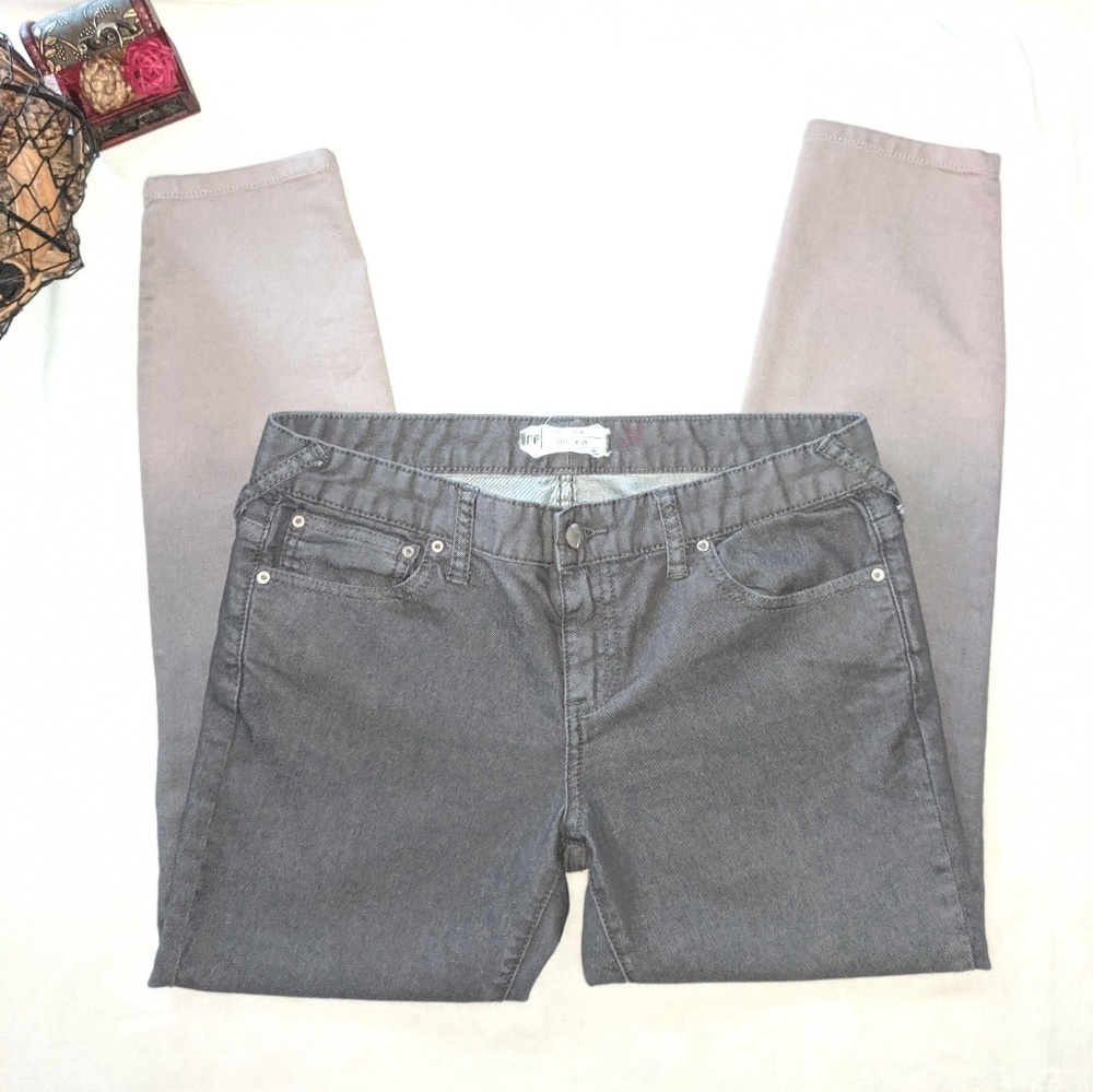 Free People Grey Ombre Skinny Jeans Size 28 - Picture 3 of 7